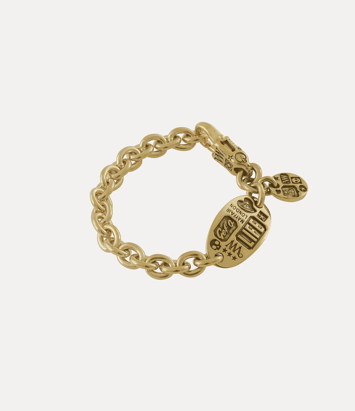 Vivienne Westwood Man. Lancelot Bracelet 復古鐵牌手鍊