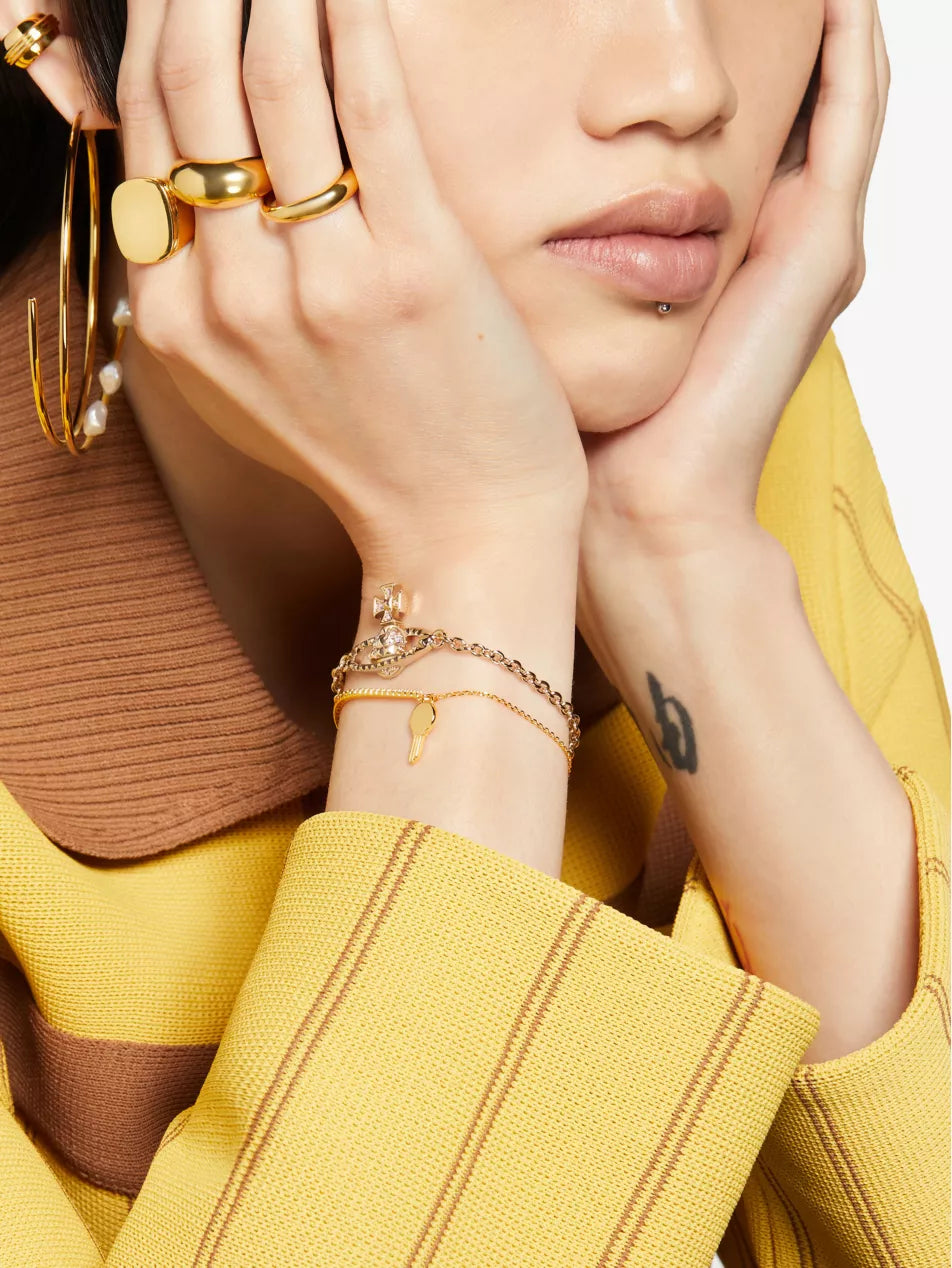 Vivienne Westwood Mayfair Bracelet 卯釘水晶土星手鍊(共3色!)