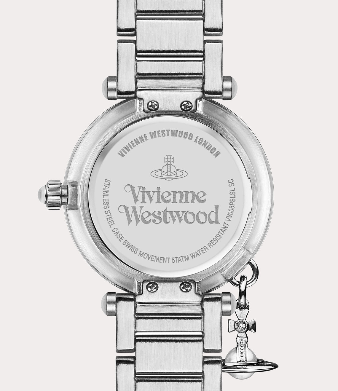 Vivienne Westwood Mother Orb & Heart Watch 貝母&愛心吊墜土星手錶