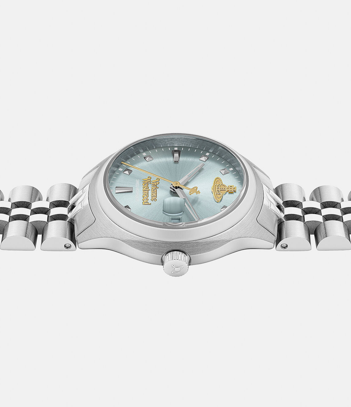 Vivienne Westwood Little Camberwell Watch 細款灰藍手錶