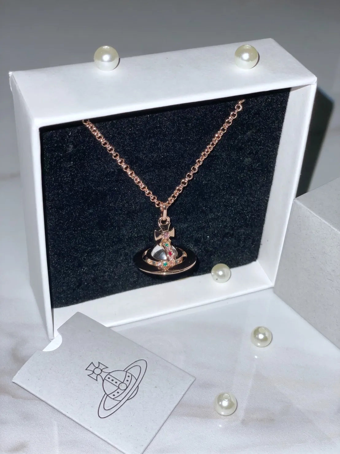 Vivienne Westwood Tiny Orb Necklace 中號立體土星項鍊 (共4色!)
