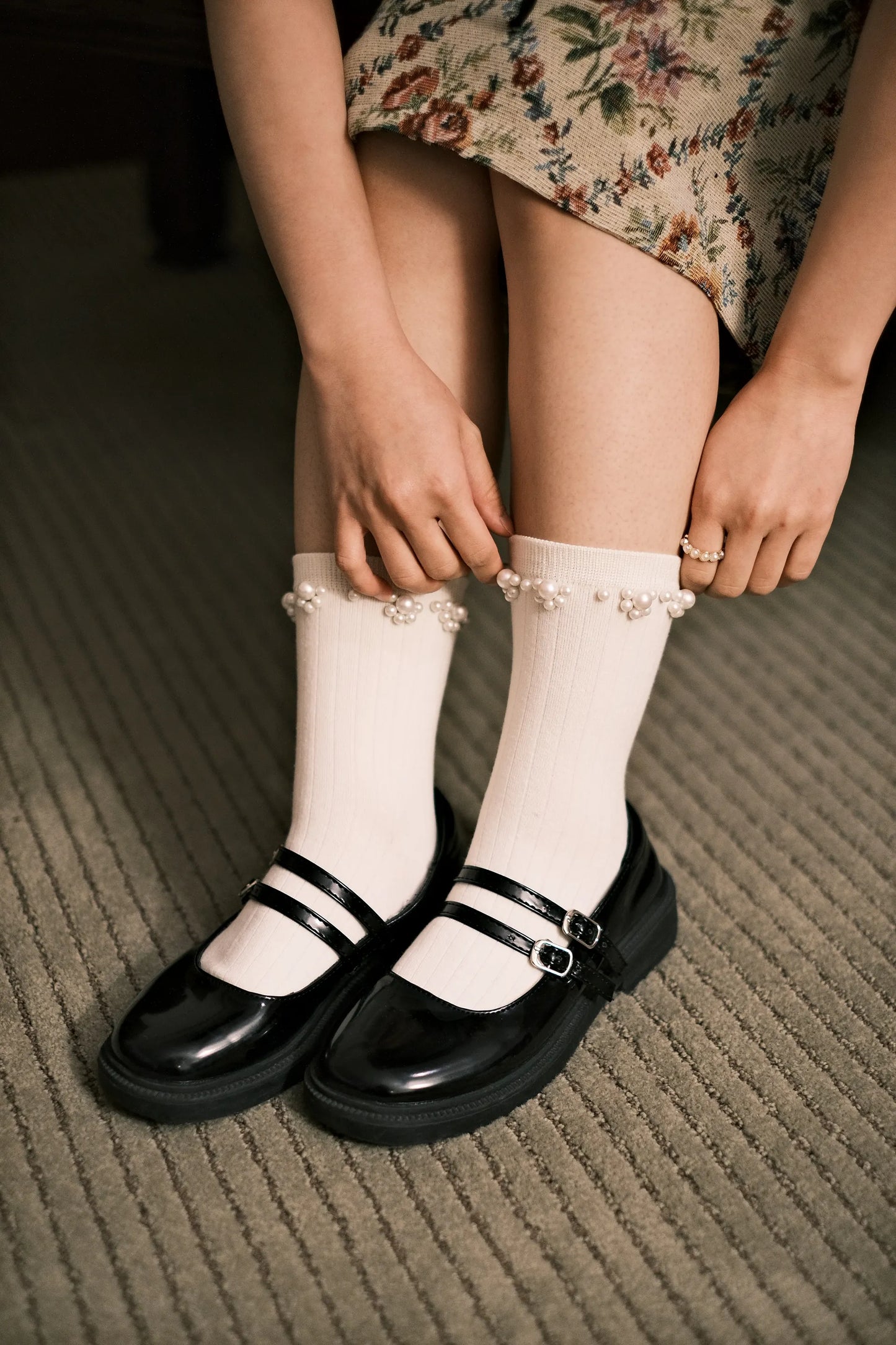 (現貨!)珍珠小公主襪 ❤︎