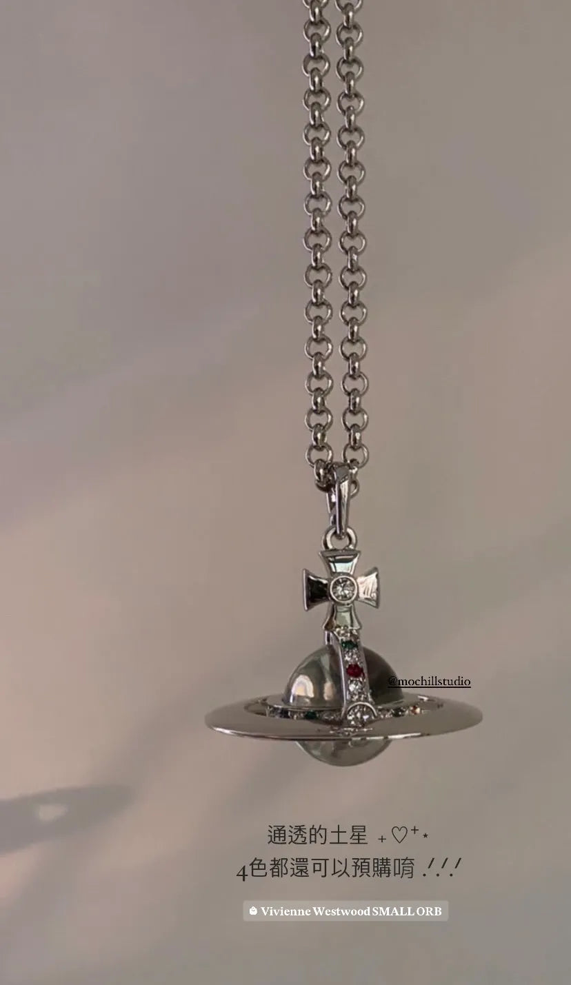 Vivienne Westwood Small Orb Necklace 大號立體土星項鍊 (共4色!)