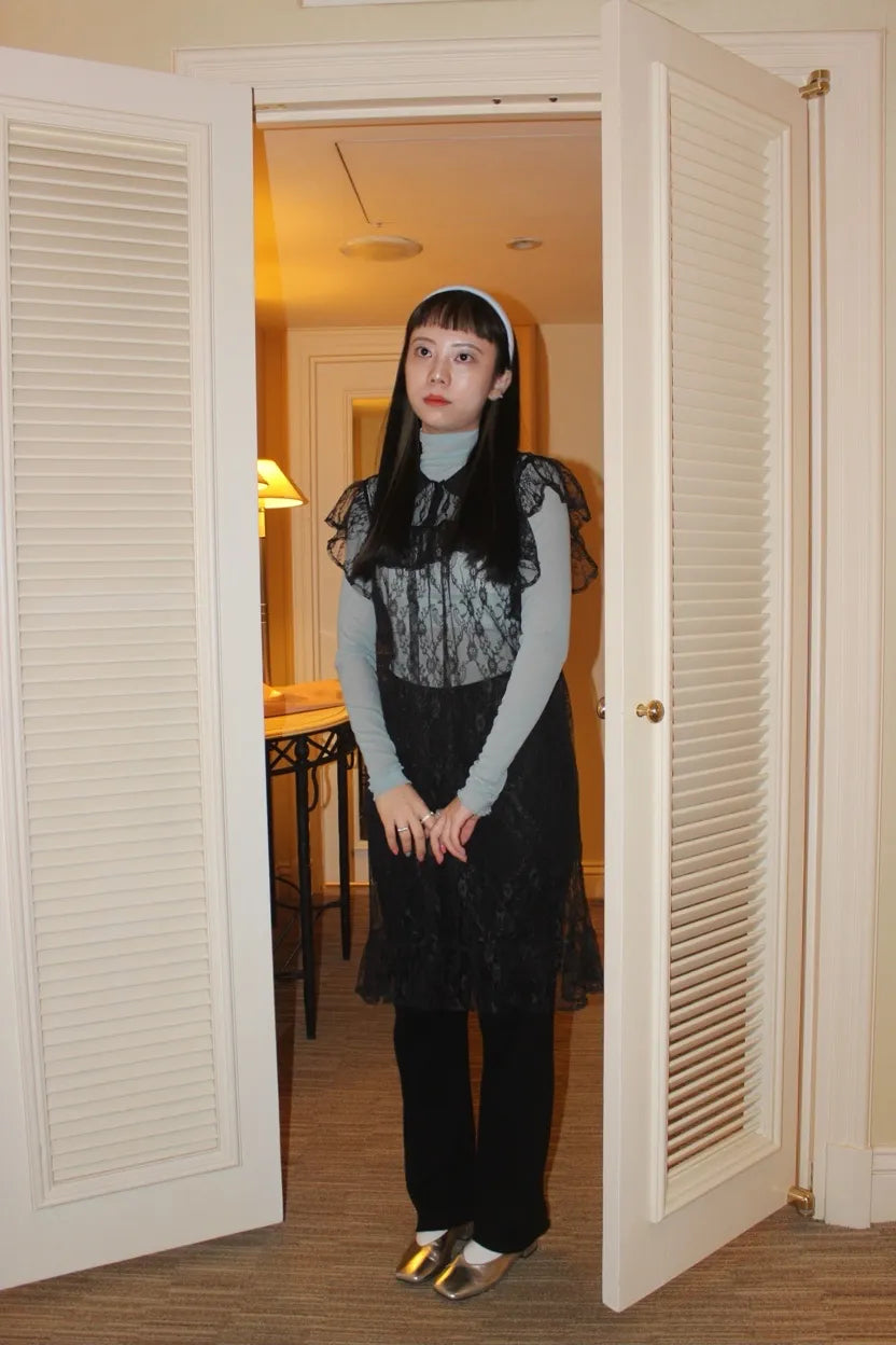 (現貨!)QQ with me ! QQ邊透膚長袖內搭 ❤︎