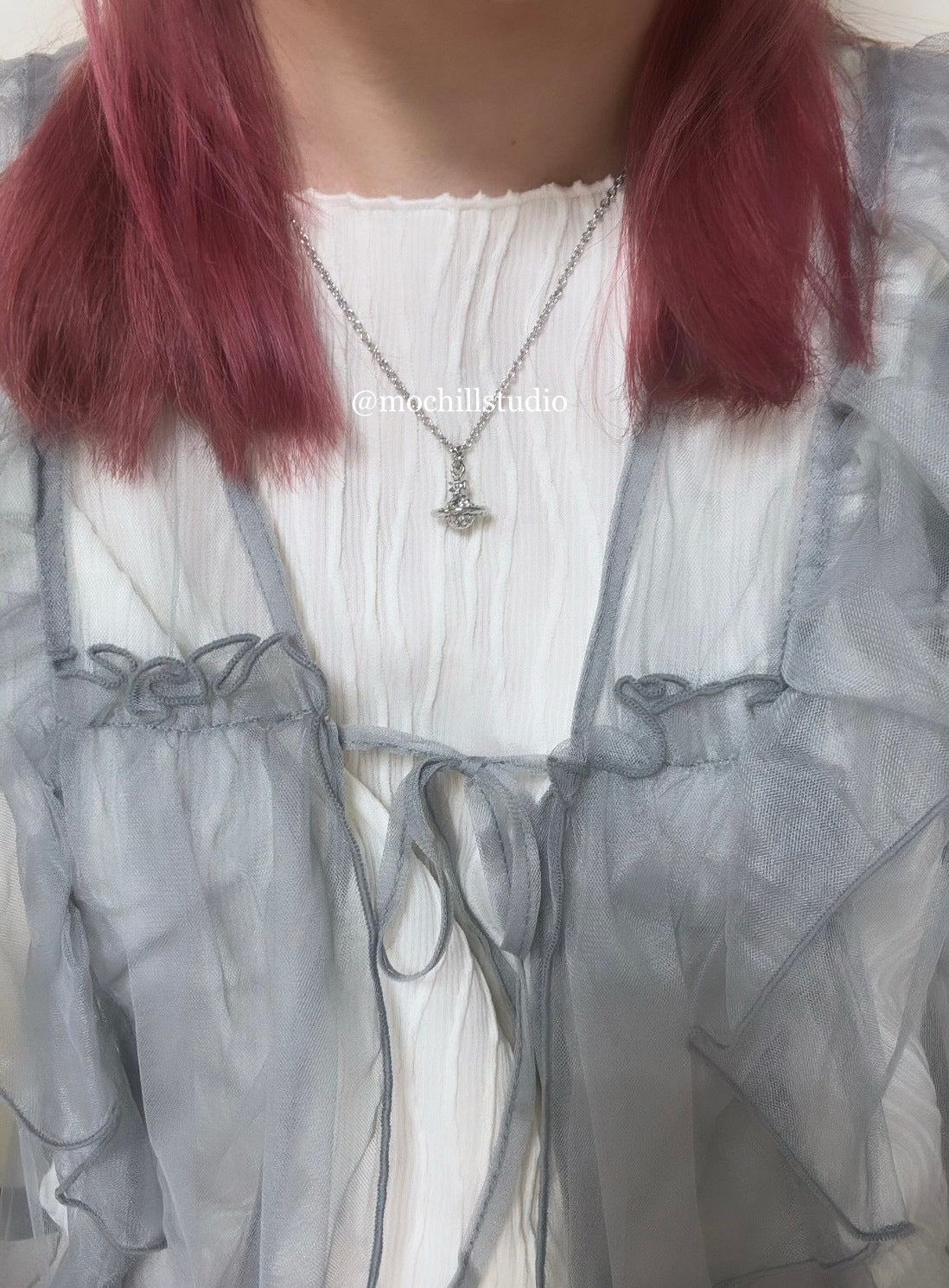 Vivienne Westwood Mayfair Small Orb Necklace 卯釘水晶立體土星項鍊(共3色!)