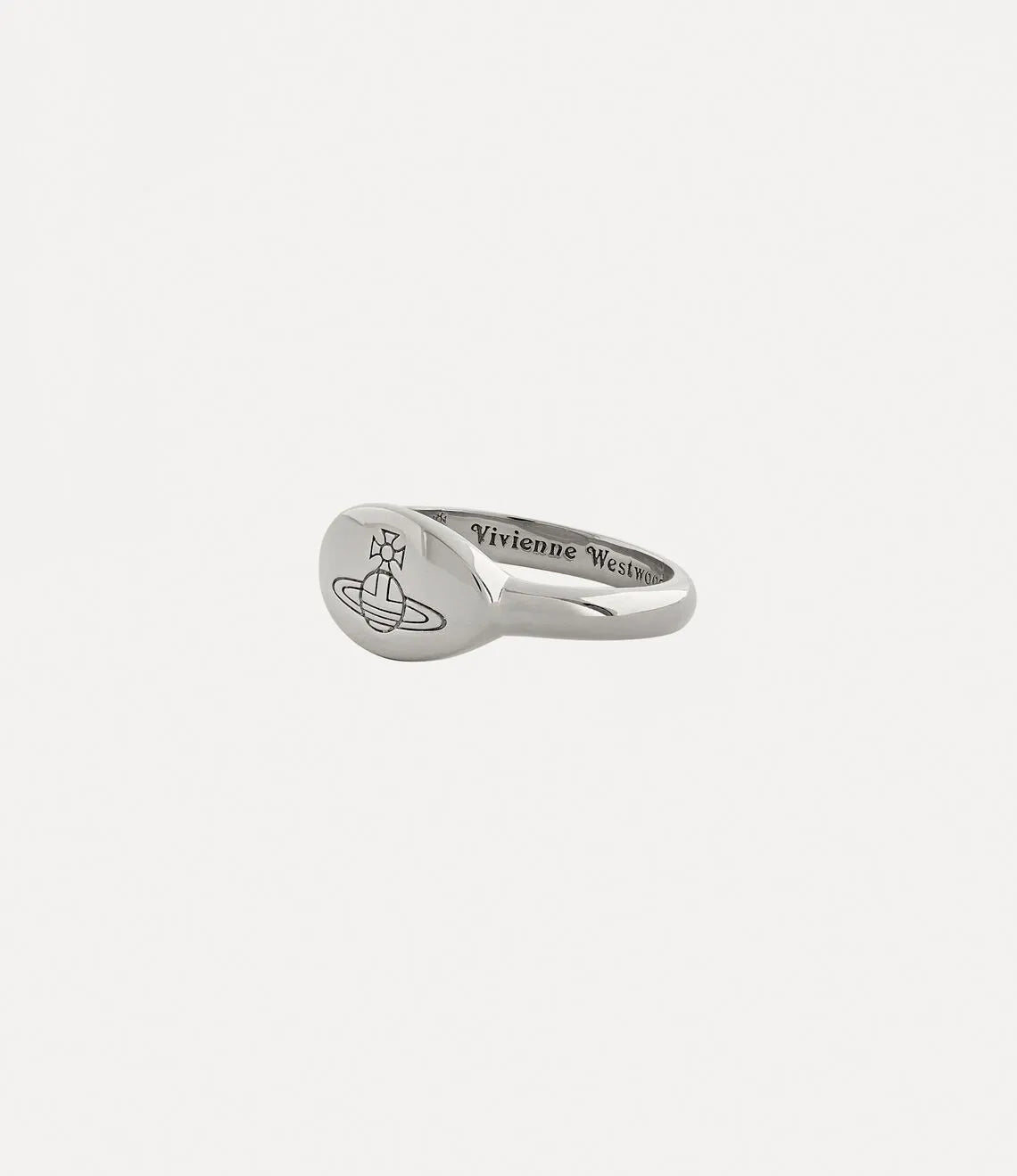 Vivienne Westwood Tilly Ring 純銀篆刻圓盤戒指
