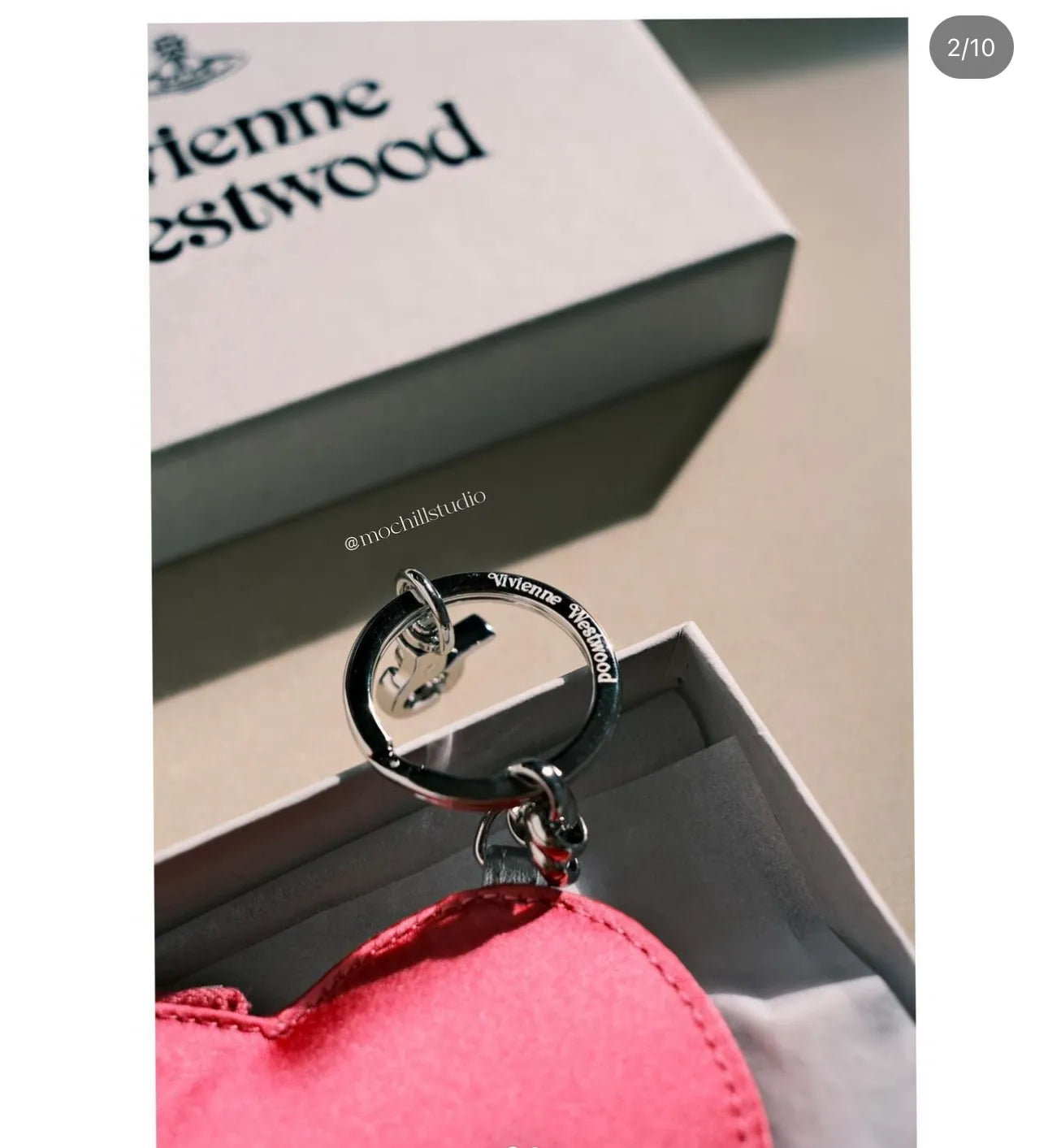 (現貨!)Vivienne Westwood Heart Keyring Coin Purse 心型拉鍊零錢包
