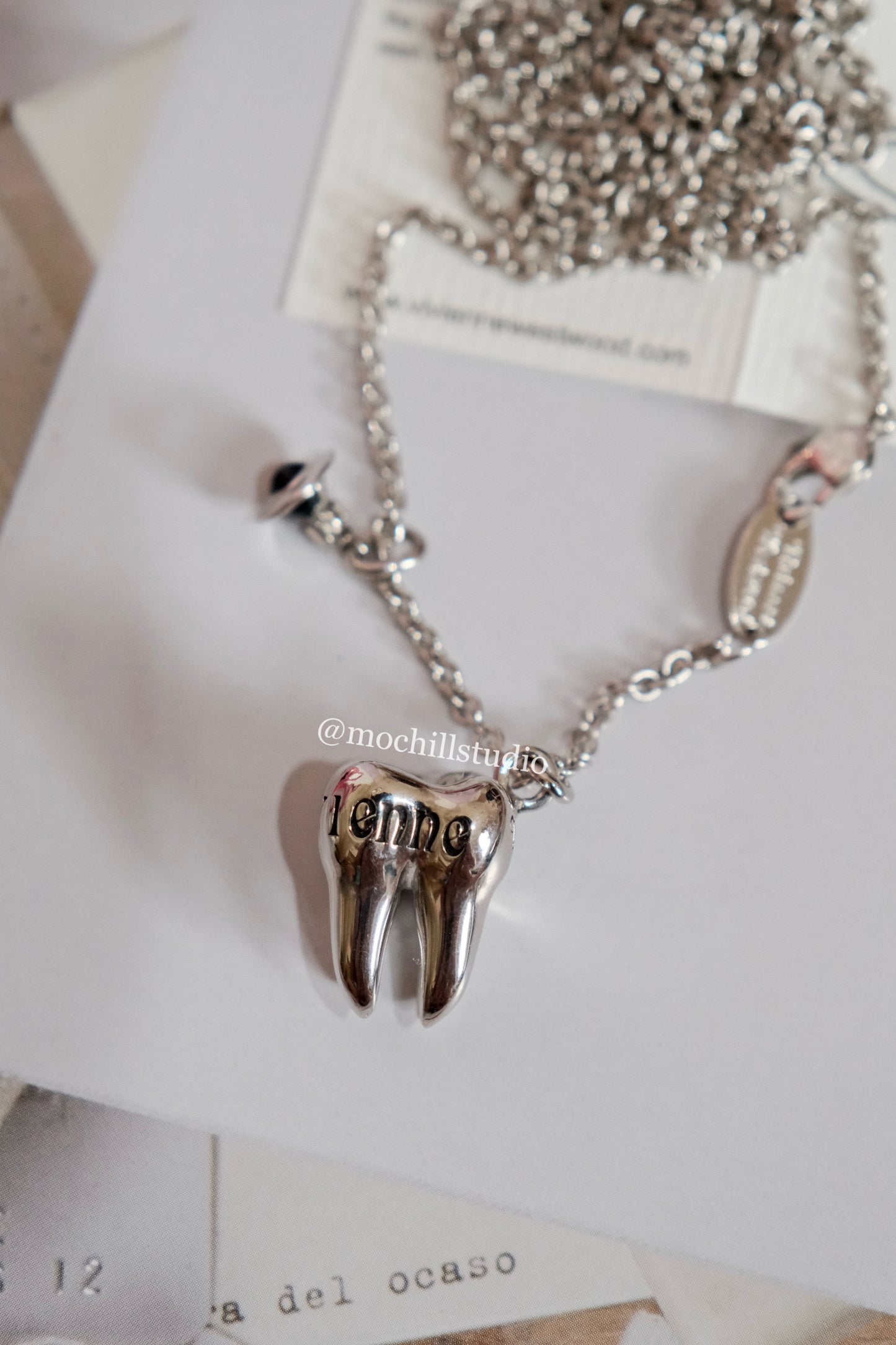 Vivienne Westwood Rima Teeth Necklace 立體牙齒項鍊 (共2色!)