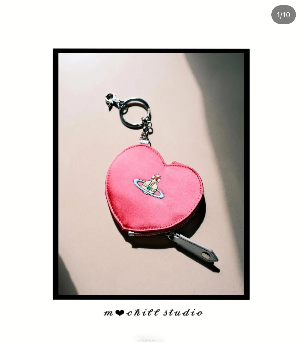 (現貨!)Vivienne Westwood Heart Keyring Coin Purse 心型拉鍊零錢包