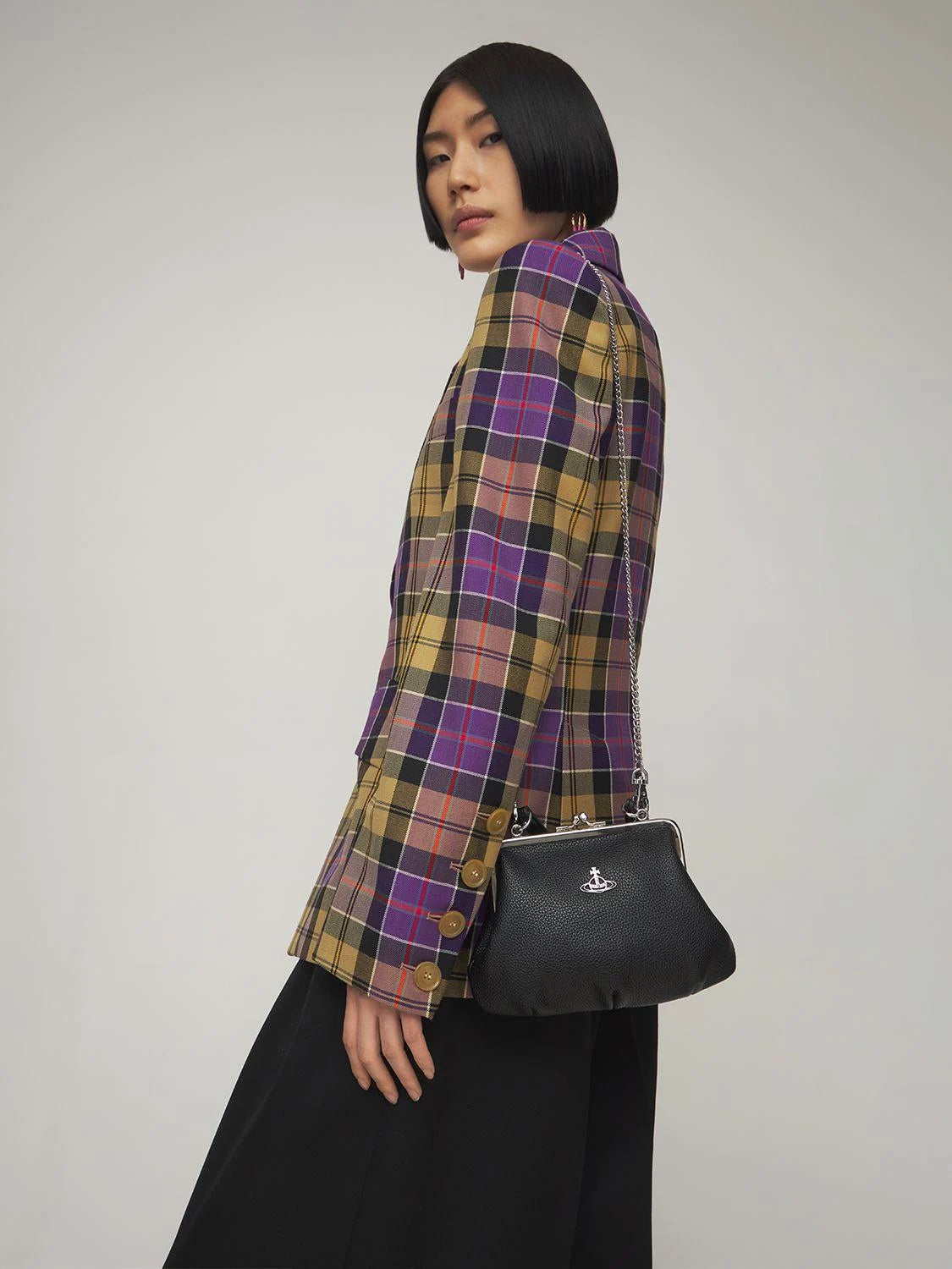 Vivienne Westwood Johanna Frame Bag 荔枝紋口金肩背手提包