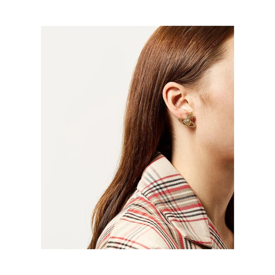Vivienne Westwood Mayfair Earrings 卯釘水晶土星耳環(共4色!)