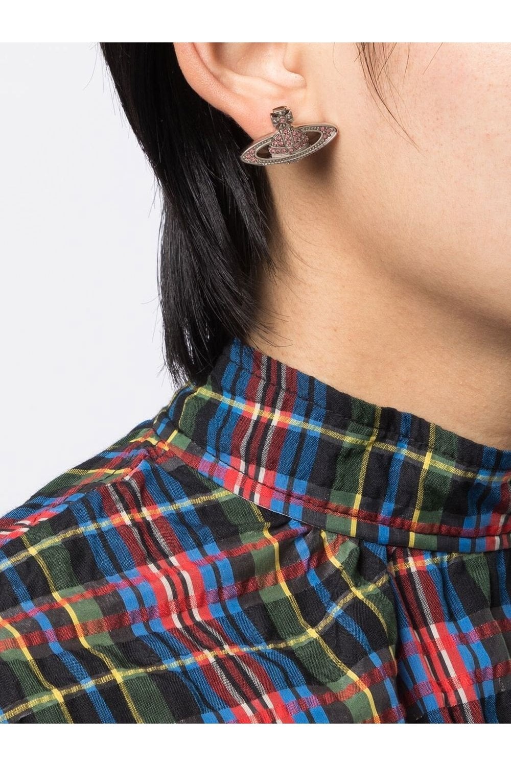 Vivienne Westwood Mini Bas Relief Earrings 經典滿鑽土星耳環(多色!)