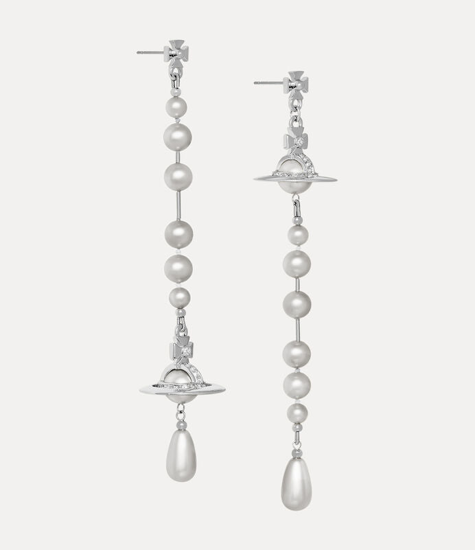 Vivienne Westwood Broken Pearl Drop Earrings 夢幻立體破碎珍珠土星耳環（共4色！）