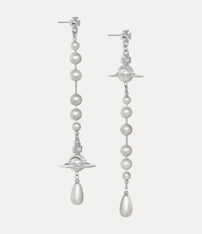 Vivienne Westwood Broken Pearl Drop Earrings 夢幻立體破碎珍珠土星耳環（共4色！）