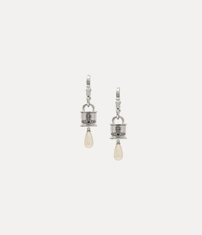 Vivienne Westwood Celestia Small Earrings 鎖頭水滴耳環