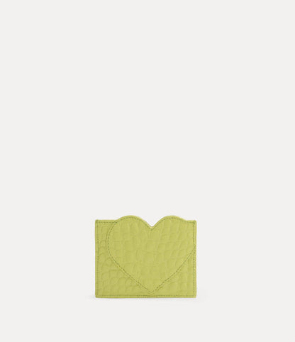 Vivienne Westwood Heart Card Holder 鱷魚壓紋愛心卡夾