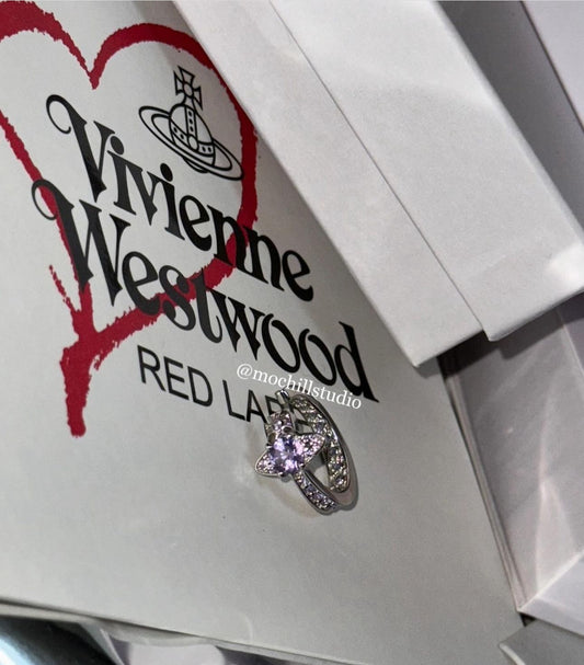 （現貨！）Vivienne Westwood Ring 華麗水晶開口戒