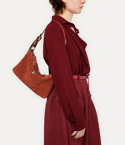 Vivienne Westwood Emma Bag 麂皮流蘇肩背包