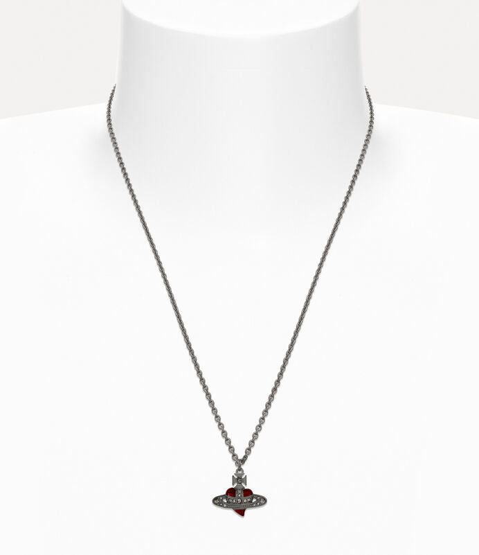 Vivienne Westwood MAN. diamante heart pendant 愛心土星項鍊