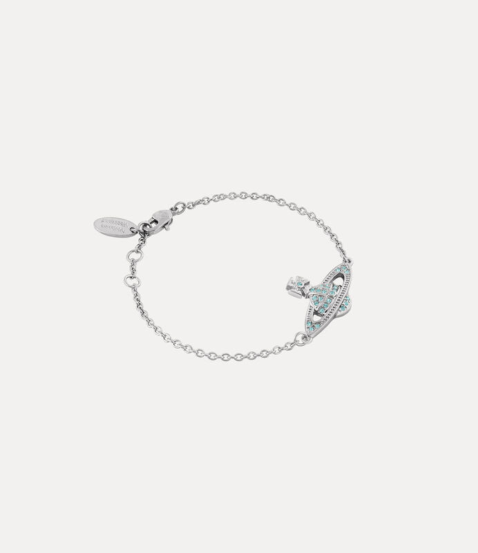 Vivienne Westwood Mini Bas Relief Bracelet 經典滿鑽土星手鍊（共4色！）
