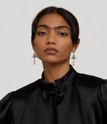 Vivienne Westwood Pearl Drop Earrings 夢幻立體珍珠土星耳環（共3色！）