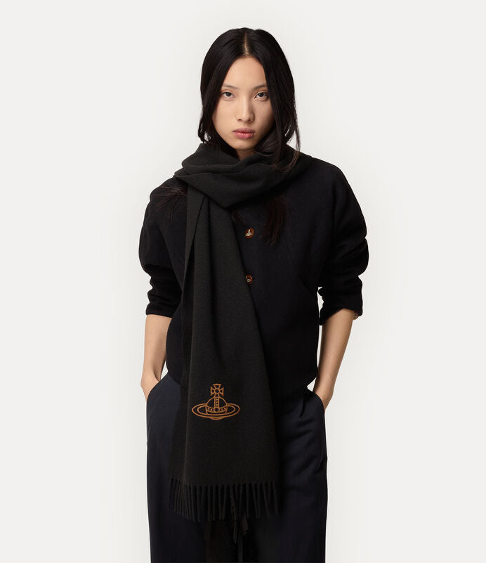 Vivienne Westwood Scarf 純羊毛長款素色圍巾