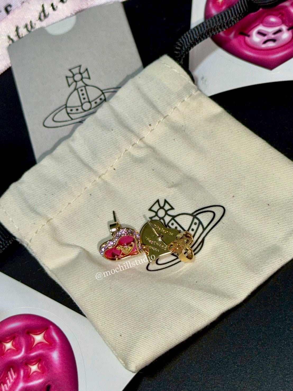 Vivienne Westwood Petra Earrings 愛心貝母耳環 （多色！）