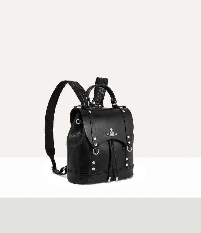 Vivienne Westwood Max Small Bag 立體土星牛皮束口後背包