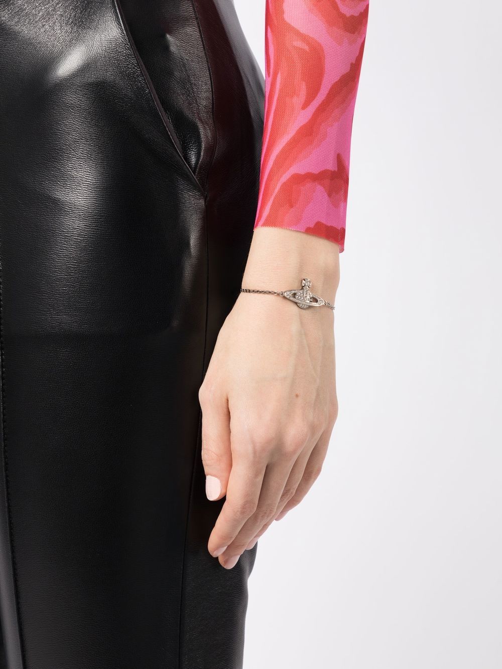 Vivienne Westwood Mini Bas Relief Bracelet 經典滿鑽土星手鍊（共4色！）