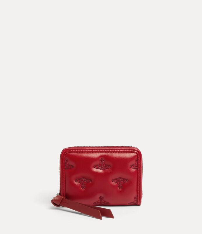 Vivienne Westwood Zip Coin Case 土星壓紋零錢包