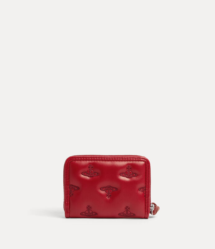 Vivienne Westwood Zip Coin Case 土星壓紋零錢包
