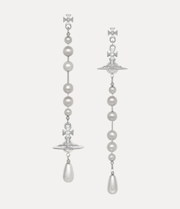 Vivienne Westwood Broken Pearl Drop Earrings 夢幻立體破碎珍珠土星耳環（共4色！）