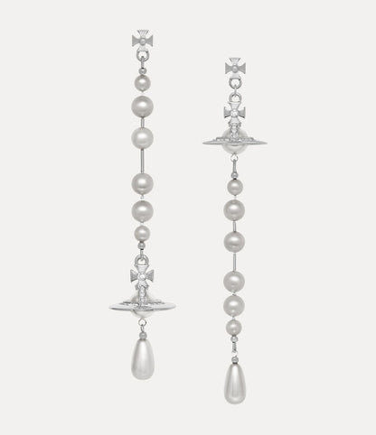 Vivienne Westwood Broken Pearl Drop Earrings 夢幻立體破碎珍珠土星耳環（共4色！）