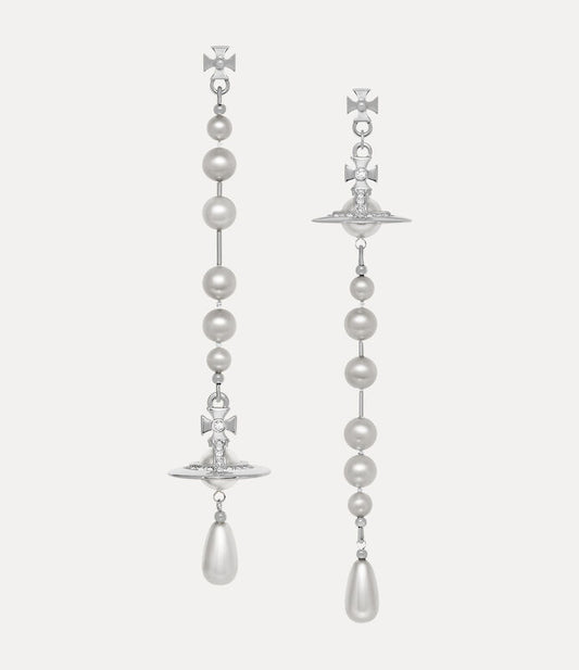 Vivienne Westwood Broken Pearl Drop Earrings 夢幻立體破碎珍珠土星耳環（共4色！）