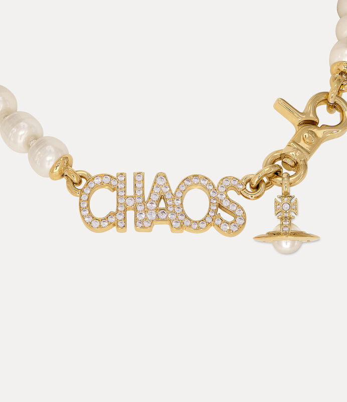 Vivienne Westwood Chaos Large Pearl Necklace 經典字母大珍珠項鍊（共2色！）