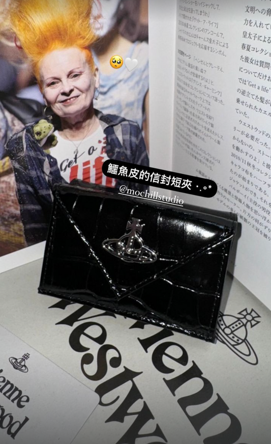 （現貨！）Vivienne Westwood CROCODILE Wallet 鱷魚紋信封短夾（共3色！）