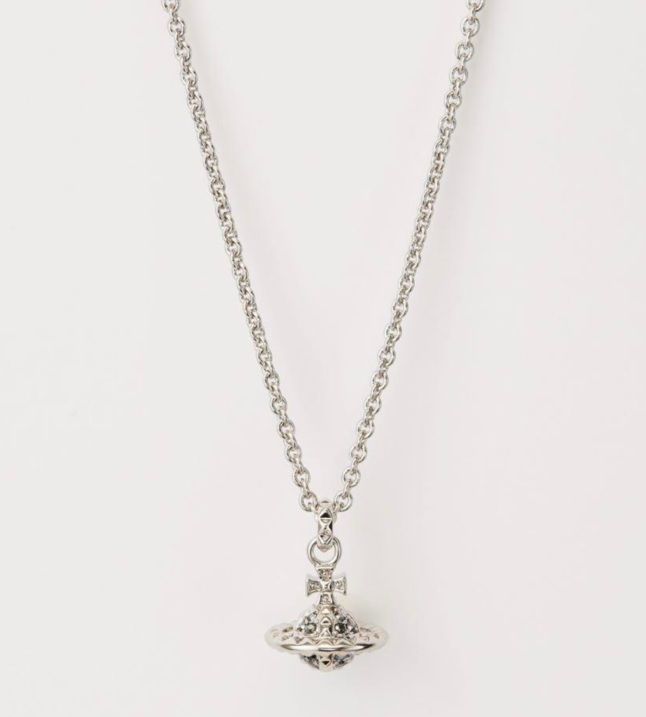 Vivienne Westwood Man. Mayfair Small Orb Necklace 卯釘水晶立體土星項鍊