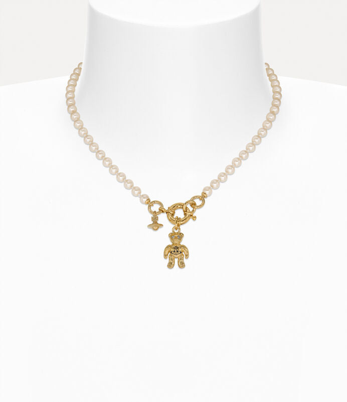 Vivienne Westwood Ruby Pearl Necklace 泰迪珍珠項鏈（共2色！）