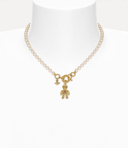 Vivienne Westwood Ruby Pearl Necklace 泰迪珍珠項鏈（共2色！）