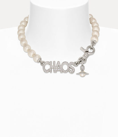 Vivienne Westwood Chaos Large Pearl Necklace 經典字母大珍珠項鍊（共2色！）