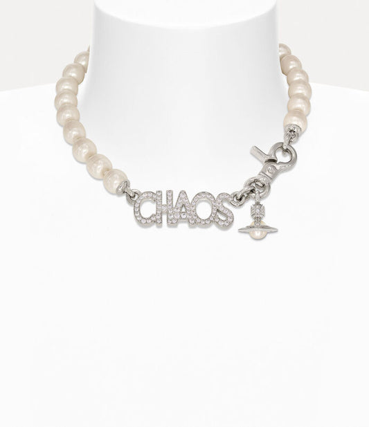 Vivienne Westwood Chaos Large Pearl Necklace 經典字母大珍珠項鍊（共2色！）