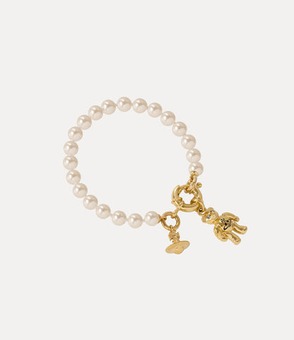 Vivienne Westwood Ruby Pearl Bracelet 泰迪珍珠手鍊（共2色！）