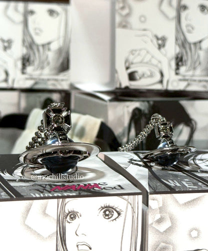 （現貨！）Vivienne Westwood X NANA VWXNANA限量聯名法瑯立體土星項鍊（共2色！）