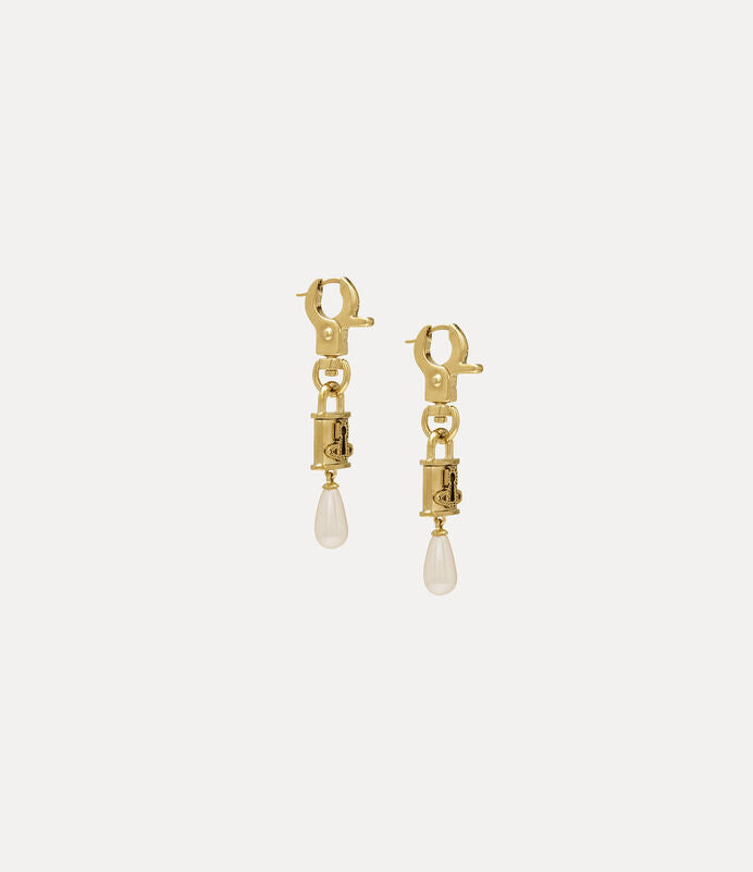 Vivienne Westwood Celestia Small Earrings 鎖頭水滴耳環