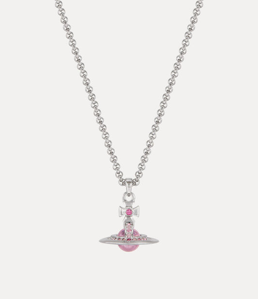 Vivienne Westwood New Petite & Tiny Orb Pendant Necklace 限定限量夢幻蜜桃玫瑰粉立體土星項鍊（全尺寸！）