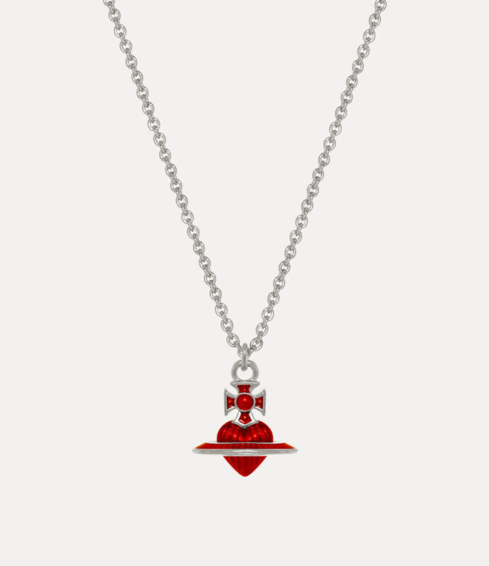 Vivienne Westwood FABIANNA Pendant Necklace 琺瑯立體愛心項鍊