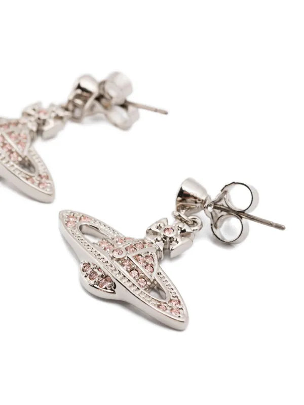 Vivienne Westwood Mini Bas Relief Earrings 經典滿鑽土星垂墜耳環（多色！）