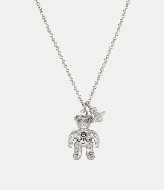Vivienne Westwood Man. Ruby Pendant Necklace 精典鏈條泰迪項鏈