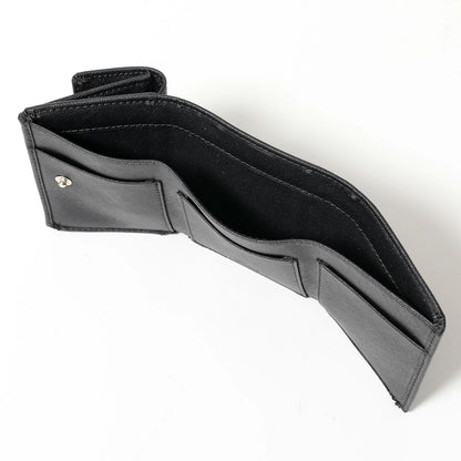 Vivienne Westwood Saffiano small Flap wallet 三折防刮十字紋短夾