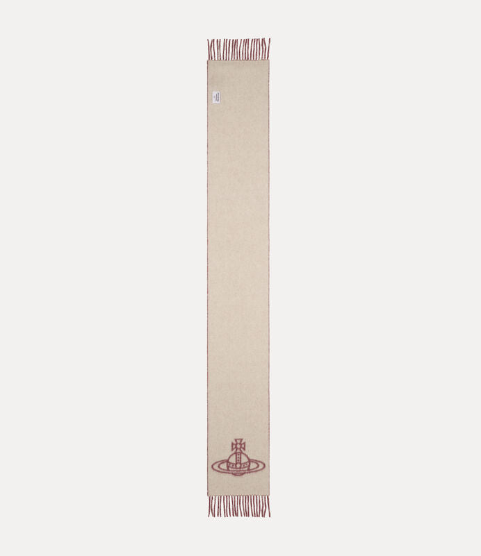 Vivienne Westwood 純羊毛刺繡土星圍巾